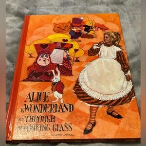 Alice In Wonderland and Through the Looking Glass Lewis Carroll Illustr HC 1969